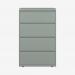 Bisley 800mm wide Essentials Side Filing Cabinet Bisley Silver 4 Drawer