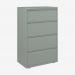 Bisley 800mm wide Essentials Side Filing Cabinet Bisley Silver 4 Drawer