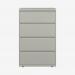 Bisley 800mm wide Essentials Side Filing Cabinet Light Grey 4 Drawer