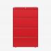 Bisley 800mm wide Essentials Side Filing Cabinet Cardinal Red 4 Drawer