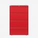 Bisley 800mm wide Essentials Side Filing Cabinet Cardinal Red 4 Drawer