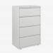 Bisley 800mm wide Essentials Side Filing Cabinet Traffic White 4 Drawer
