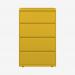 Bisley 800mm wide Essentials Side Filing Cabinet Yellow 4 Drawer