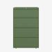 Bisley 800mm wide Essentials Side Filing Cabinet Olive Green 4 Drawer