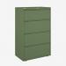 Bisley 800mm wide Essentials Side Filing Cabinet Olive Green 4 Drawer