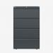 Bisley 800mm wide Essentials Side Filing Cabinet Anthracite Grey 4 Drawer