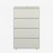 Bisley 800mm wide Essentials Side Filing Cabinet Chalk 4 Drawer
