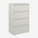 Bisley 800mm wide Essentials Side Filing Cabinet Chalk 4 Drawer