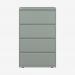 Bisley 800mm wide Essentials Side Filing Cabinet Bisley Silver 4 Drawer