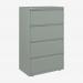 Bisley 800mm wide Essentials Side Filing Cabinet Bisley Silver 4 Drawer