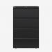 Bisley 800mm wide Essentials Side Filing Cabinet Black 4 Drawer