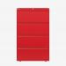 Bisley 800mm wide Essentials Side Filing Cabinet Cardinal Red 4 Drawer