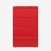 Bisley 800mm wide Essentials Side Filing Cabinet Cardinal Red 4 Drawer