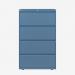 Bisley 800mm wide Essentials Side Filing Cabinet Bisley Blue 4 Drawer