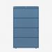Bisley 800mm wide Essentials Side Filing Cabinet Bisley Blue 4 Drawer