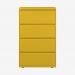 Bisley 800mm wide Essentials Side Filing Cabinet Yellow 4 Drawer