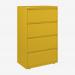 Bisley 800mm wide Essentials Side Filing Cabinet Yellow 4 Drawer