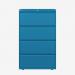 Bisley 800mm wide Essentials Side Filing Cabinet Azure 4 Drawer