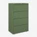 Bisley 800mm wide Essentials Side Filing Cabinet Olive Green 4 Drawer