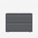 Bisley 1000mm wide Essentials Side Filing Cabinet Anthracite Grey 2 Drawer