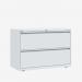 Bisley 1000mm wide Essentials Side Filing Cabinet Chalk 2 Drawer
