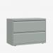Bisley 1000mm wide Essentials Side Filing Cabinet Bisley Silver 2 Drawer