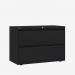 Bisley 1000mm wide Essentials Side Filing Cabinet Black 2 Drawer