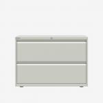 Bisley 1000mm wide Essentials Side Filing Cabinet Light Grey 2 Drawer