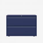 Bisley 1000mm wide Essentials Side Filing Cabinet Oxford Blue 2 Drawer