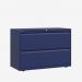 Bisley 1000mm wide Essentials Side Filing Cabinet Oxford Blue 2 Drawer