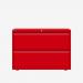 Bisley 1000mm wide Essentials Side Filing Cabinet Cardinal Red 2 Drawer
