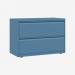 Bisley 1000mm wide Essentials Side Filing Cabinet Bisley Blue 2 Drawer