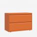 Bisley 1000mm wide Essentials Side Filing Cabinet Bisley Orange 2 Drawer