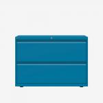 Bisley 1000mm wide Essentials Side Filing Cabinet Azure 2 Drawer