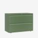 Bisley 1000mm wide Essentials Side Filing Cabinet Olive Green 2 Drawer