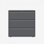 Bisley 1000mm wide Essentials Side Filing Cabinet Anthracite Grey 3 Drawer
