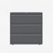 Bisley 1000mm wide Essentials Side Filing Cabinet Anthracite Grey 3 Drawer