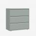 Bisley 1000mm wide Essentials Side Filing Cabinet Bisley Silver 3 Drawer