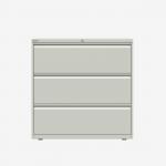 Bisley 1000mm wide Essentials Side Filing Cabinet Light Grey 3 Drawer
