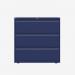Bisley 1000mm wide Essentials Side Filing Cabinet Oxford Blue 3 Drawer