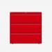 Bisley 1000mm wide Essentials Side Filing Cabinet Cardinal Red 3 Drawer