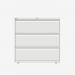 Bisley 1000mm wide Essentials Side Filing Cabinet Traffic White 3 Drawer