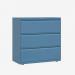 Bisley 1000mm wide Essentials Side Filing Cabinet Bisley Blue 3 Drawer