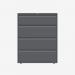 Bisley 1000mm wide Essentials Side Filing Cabinet Anthracite Grey 4 Drawer