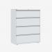 Bisley 1000mm wide Essentials Side Filing Cabinet Chalk 4 Drawer