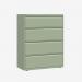 Bisley 1000mm wide Essentials Side Filing Cabinet Regent 4 Drawer