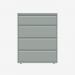 Bisley 1000mm wide Essentials Side Filing Cabinet Bisley Silver 4 Drawer