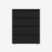 Bisley 1000mm wide Essentials Side Filing Cabinet Black 4 Drawer