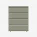 Bisley 1000mm wide Essentials Side Filing Cabinet Goose Grey 4 Drawer