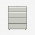Bisley 1000mm wide Essentials Side Filing Cabinet Light Grey 4 Drawer